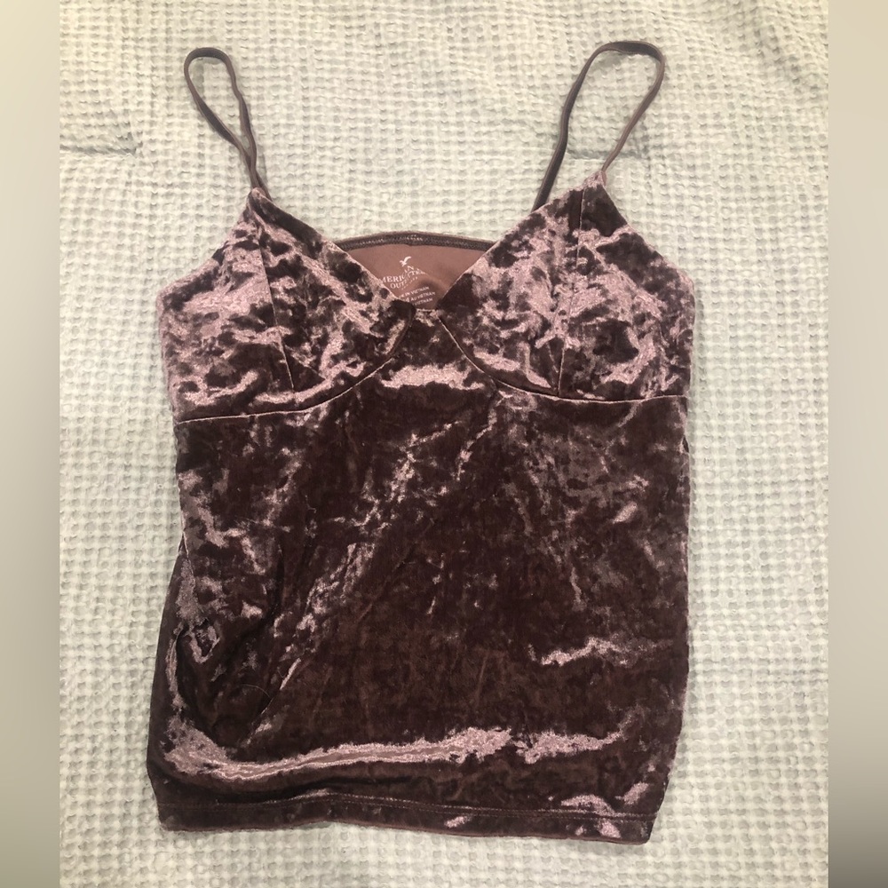 Velvet crop tank